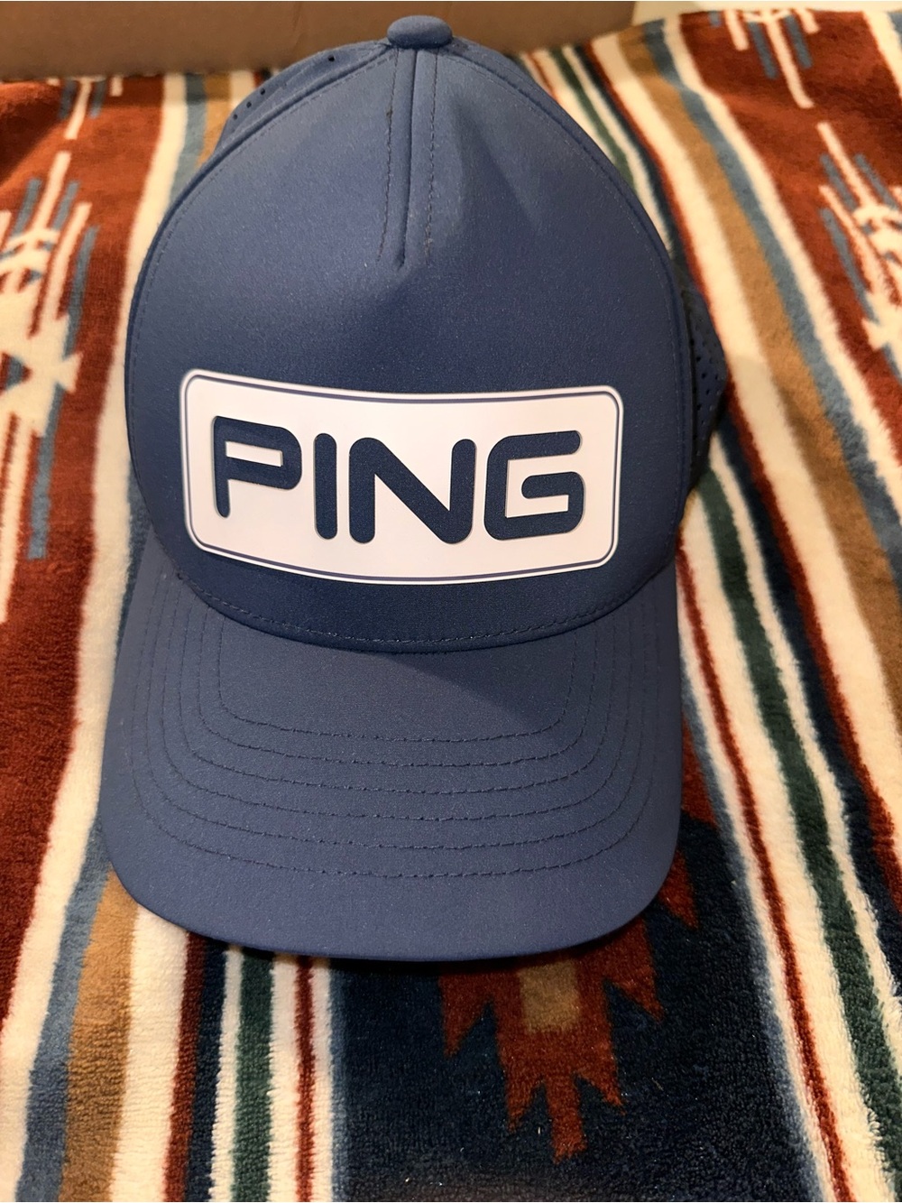 Ping Men's Navy Blue Logo Cap